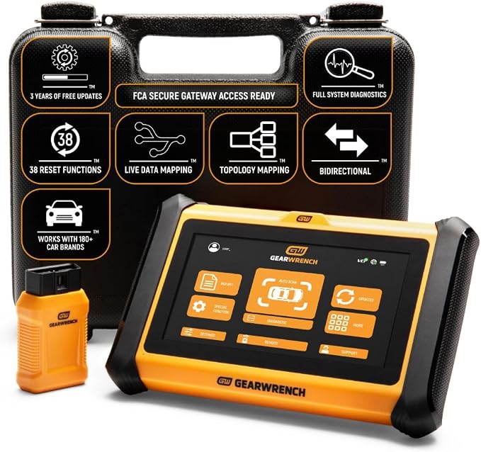 GEARWRENCH 7" Wireless Bi-Directional Diagnostic Scanner Tablet, Includes 4 Years of Software Updates | GWSMART07
