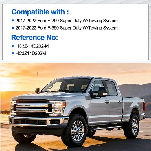 Reverse Camera Cable Harness Assembly HC3Z-14D202-M Compatible with 2017-2022 Ford F-250 F-350 Super Duty (w/Towing System)