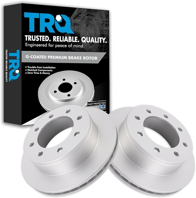 TRQ Rear Brake Rotor Set Compatible with 1999-2013 Chevrolet 1999-2016 GMC