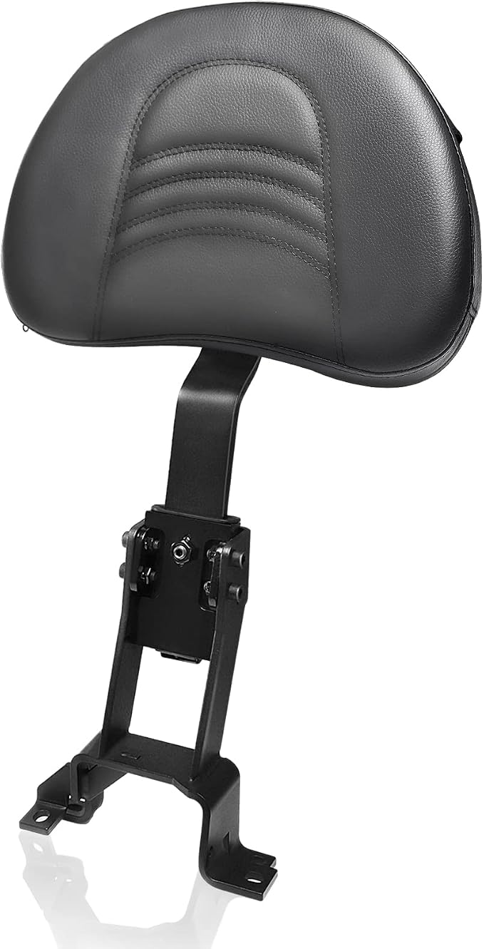 Adjustable Front Driver Rider Backrest Pad Plug-In Back Rest With Pocket Mounting Kit Compatible With Indian Chief Chieftain Roadmaster Springfield 2014-2025(Not for Indian Chieftain PowerPlus)