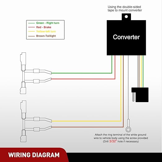 Nilight 4 Pin Trailer Wiring Harness Kit 55580 Vehicle Standard 4 Way Connector Custom for 2004 2005 2006 2007 2008 2009 2010 Toyota Sienna Simple Fit Hitch Harness