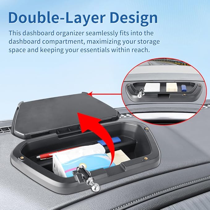Car Phone Holder Center Console Organizer Tray for 2019-2026 Chevy Chevrolet Silverado/GMC Sierra [8-inch Screen] Auto Interior Accessories Cell Phones Mount Mobile Cellphone Stand Dashboard Storage