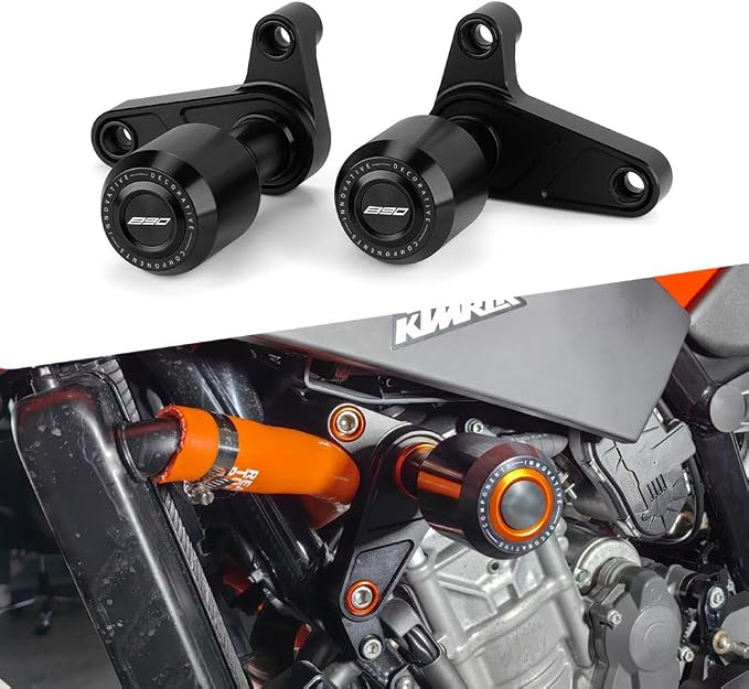 MotorCycle Frame Sliders Fit For DUKE790 DUKE890 2018-2021 2022 2023 | DUKE 790 890 falling Protection duke 790 890 Anti Collision Accessories DUKE790 DUKE890 Frame Sliders Crash Accessory BK