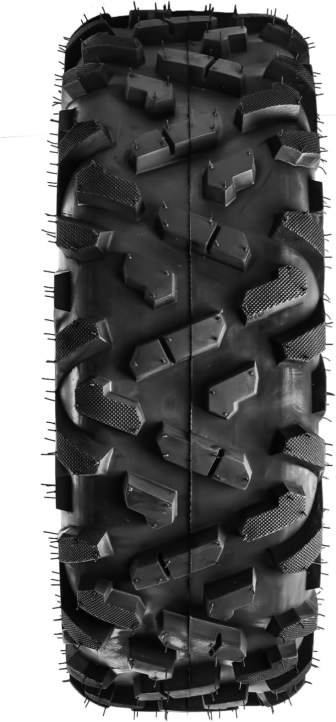Torchbeam 25x8x12 ATV UTV Tire All-Terrain Off-Road, 6 PR 25x8-12 ATV Tires, Z-199-1 Mud Sand Trial Tire, Set of 2