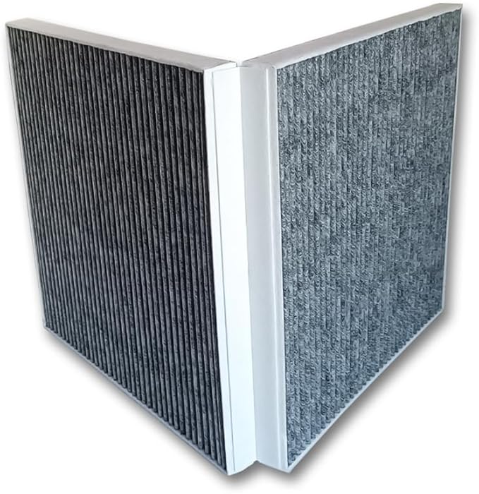 HEPA Cabin Air Filters Replacement with Activated Carbon Low Wind Resistance Extended Compatible with Model S