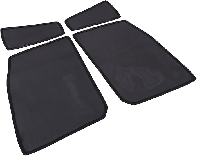 Rear Side Window Shades for Toyota Land Cruiser Prado LC250 2024-2026 Breathable Mesh Net Curtains Car Window Screen Cover UV Blocker Sun Protector Glare HeatShield Privacy Protector Window Sunshade