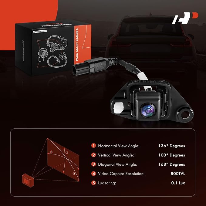 A-Premium Rear View Backup Camera Compatible with Lexus | Parking Camera for 2010 2011 2012 RX350 - Replace# 8679048092