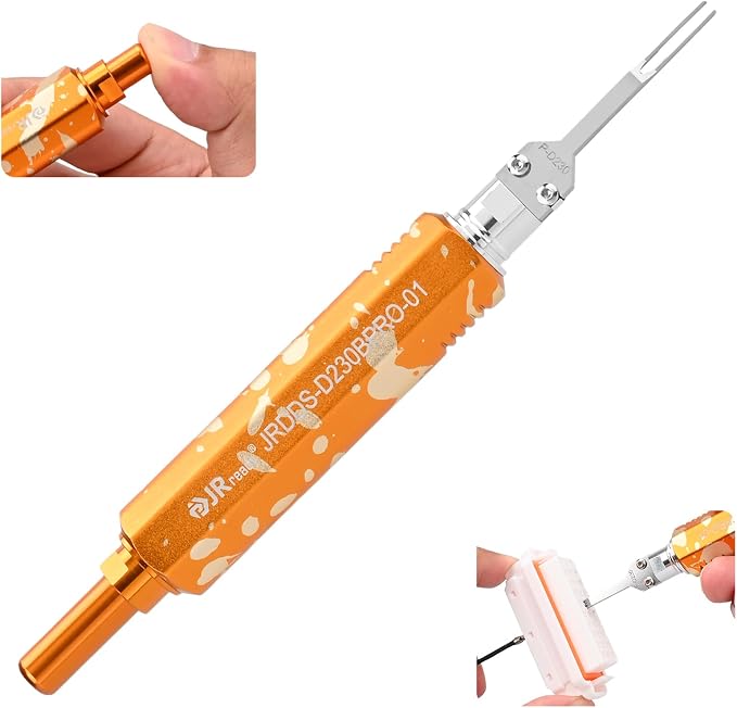 JRready Automotive Terminal Removal Tool Upgraded Pin Extractor for Car Connectors Wire Harness 2.2mm 2.8mm Depinning Tool for DJ7301-2.2-21 DJ7305-2.8-21 Connector Terminals JRDDS-D230BPRO-01