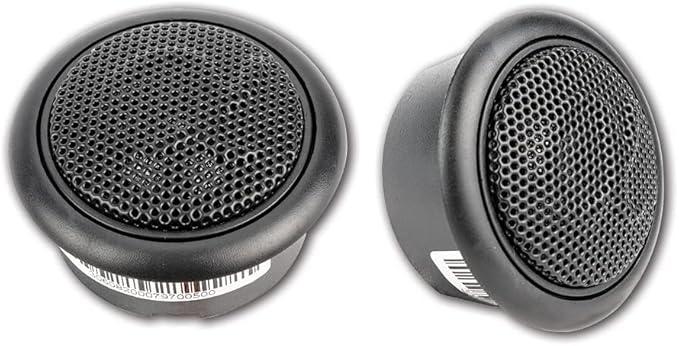 Alphasonik 1 Pair of NS1T Neuron Series 1" (240 Watts Max for The Pair) 120 Watts Max Per Tweeter Silk Dome Car Audio Speaker w/Flush, Surface and Angled Mounts Included