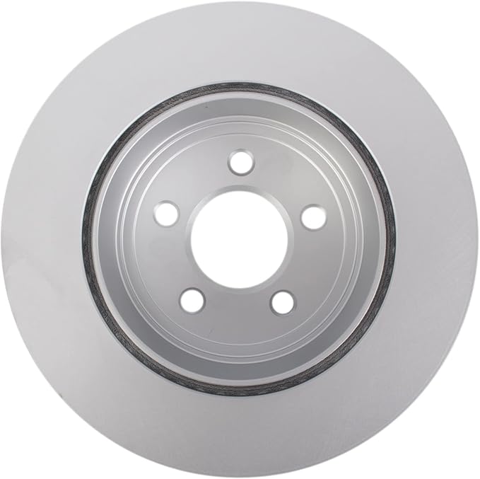 TRQ Rear Brake Rotor Set G Coated Vented Compatible with 2005-2023 Chrysler 300 2005-2008 Dodge Magnum 2006-2023 Charger 2009-2023 Challenger