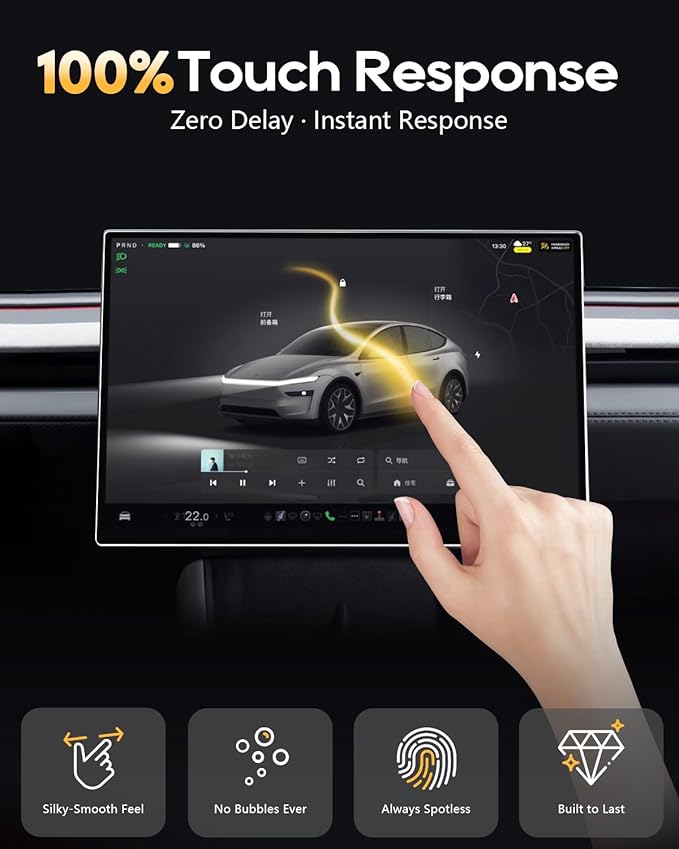 Matte Anti Glare 2026 Tesla Model Y Juniper Screen Protector 16" for Refreshed Premium/Performance 16 Inch QHD Touchscreen 2026 Model Y Premium/Performance Accessories [No More Glare& Fingerprint]