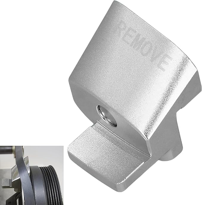 Acouto Stretch Belt Remover/Installer 59370 Serpentine Belt Removal Tool Installer Universal Aluminium Alloy Front Back Side Automobile Belt Tensioner Tools (Silver)