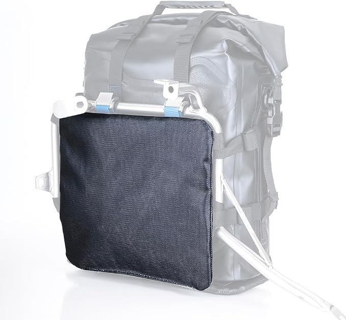 WILD HEART Motorcycle Smoke Protector Pipe Heat shield is suitable for Motorcycle side Bags, Tail Bag Guardrails, Seat Bag Accessories (Anti-scalding sheet on the back)