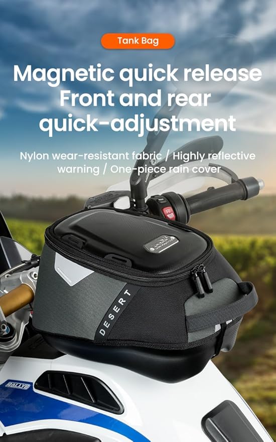 Loboo Tank Bag Ring Quick Disassembly And Non-Contact With The Paint Surface Of The Fuel Tank Will Not Damage The Paint Surface, Compatible With Kawasaki Versys 650 1000 Z1000 Z 900 RS