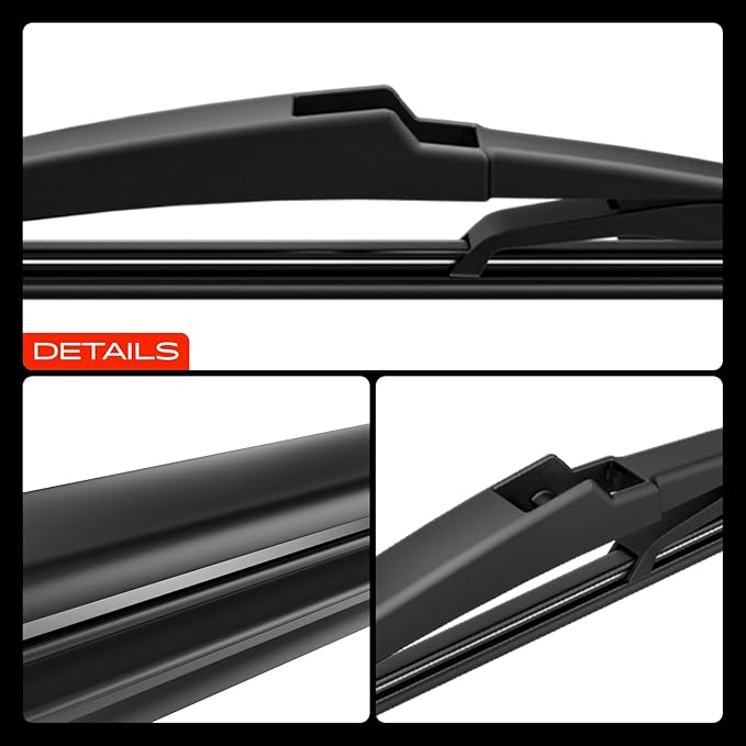A-Premium 26"+18"+10" Windshield Wiper Blades Compatible with Toyota Highlander 2020-2024 - Front Rear Wipers Blade Set for Hook/RL2 Arm Connector, with Wear Indicator & Towel (Pack of 3)