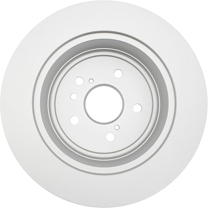 TRQ Rear Brake Rotor Set G Coated Solid Compatible with 2008-2013 Toyota Highlander