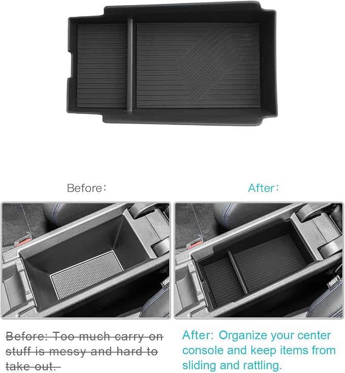 CDEFG for 2025 2026 BMW 2 Series Center Console Organizer for 2025 2026 BMW 2 Series (Gran Coupe/Coupe) Accessories Middle Console Organizer Armrest Storage Box