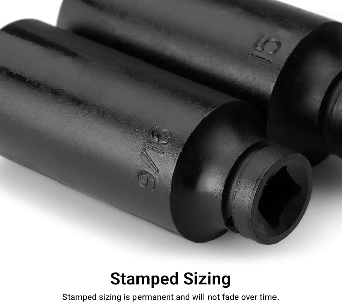 Capri Tools 1/4-Inch Drive Master Impact Socket Set (Shallow & Deep Set / 3/16-9/16 in.)