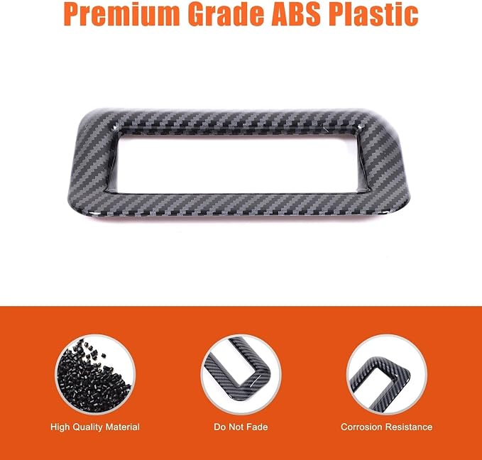Multi Function Button Frame Interior Modifications Compatible with Toyota Grand Highlander 2024 2025 2026 Fit for 2024-2026 Grand Highlander ABS Accessories(Carbon Fiber)