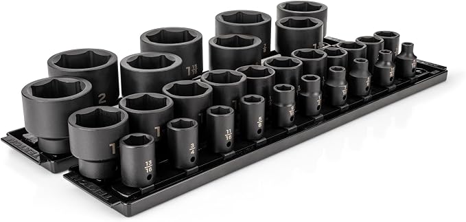 TEKTON 1/2 Inch Drive Impact Socket Set, 29-Piece | SID92108