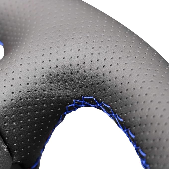 Carbon Fiber Leather Steering Wheel Cover for Subaru WRX STI 2015 2016 2017 2018 2019 2020 2021 / Subaru Levorg 2015-2019 Custom Fit OEM Suede Interior Accessories (5)