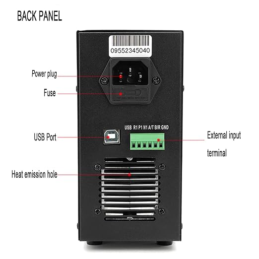 YERTAI Electronic Load Tester, ET5406A+ 200W Programmable DC Load Testers 20A 120V Battery Capacity Detector in Charger, Liner Power, Grey