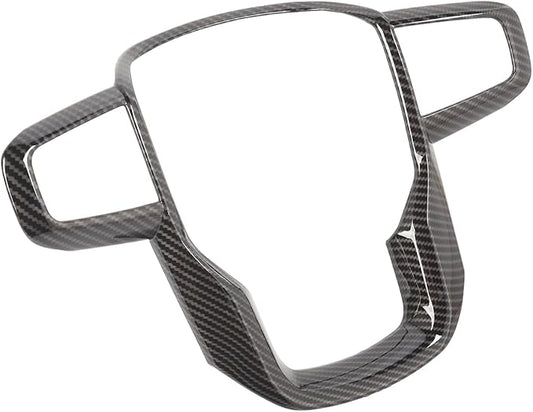 Linskip Steering Wheel Cover Trim Compatible with 2019-2026+ GMC Sierra 1500 & 2020-2026+ GMC Sierra 2500HD 3500HD & 2021-2024 GMC Yukon, Interior Accessories Carbon Fiber Black