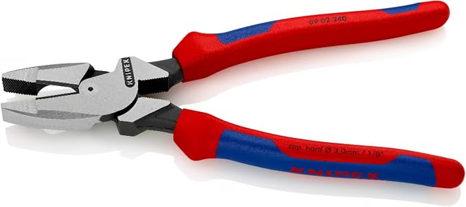 09 02 240 SB Lineman’S Pliers 9, 45" with Soft Handle In Blister Packaging