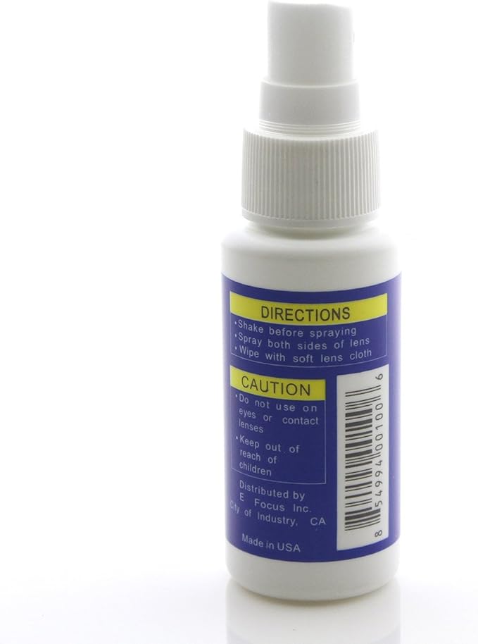 Vision Guard Anti-Fog & Static Lens Cleaner + Cloth (1oz Bottle)