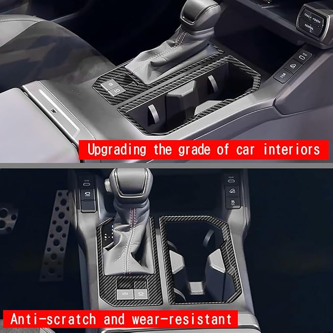 Center Console Protection Frame Compatible with Toyota RAV4 XLE Premium/LE/SE/XSE/Limited 2026+, Console Gear Shift Panel Trim for RAV4 2026 2027 Accessories, ABS Shifting Cover (Red)