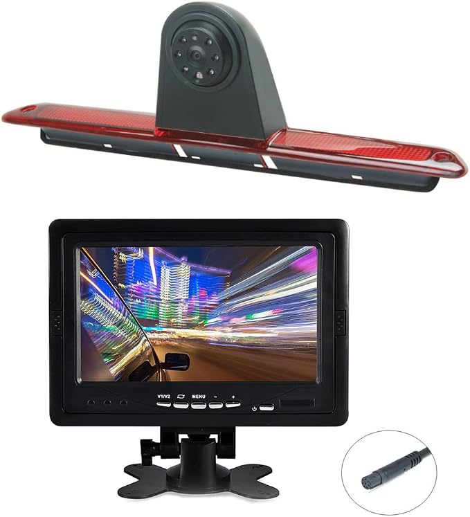 Brake Light Reversing Backup Camera Kit with 7'' TFT LCD Monitor for 2007-2018 Mercedes Benz Sprinter/Dodge Sprinter/VW C Rafter Vans Parking Safety…