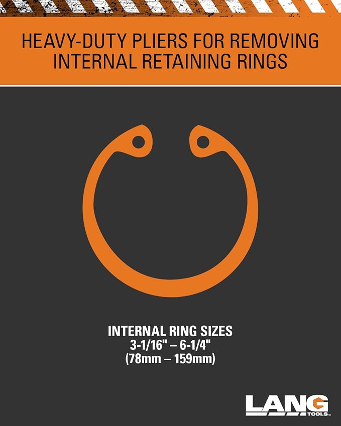 Lang Tools 1485 Heavy Duty Internal Retaining Ring Pliers
