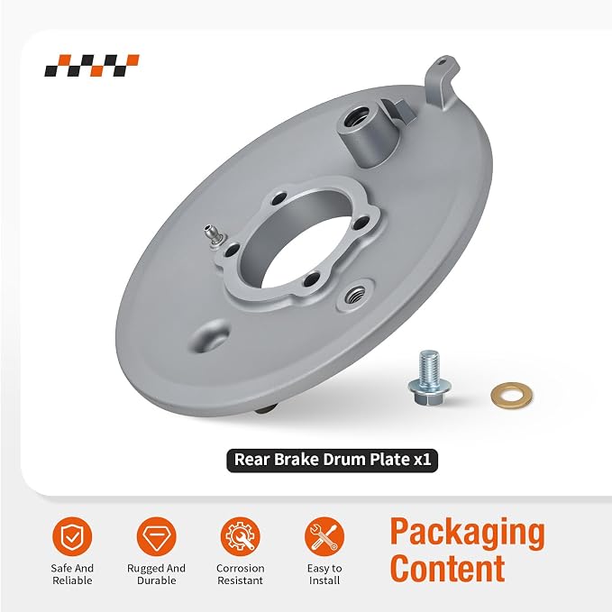 Rear Brake Drum Plate for Yamaha Kodiak Grizzly Big Bear 350 400 600 1993-2001 4SH-25321-00-00
