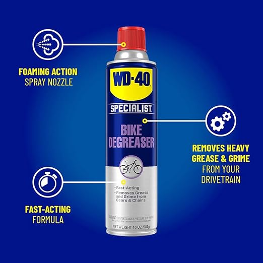 WD-40 Specialist Bike Degreaser & Dry Chain Lube Bundle (10 OZ, 4 OZ)