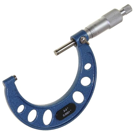 Anytime Tools Premium Outside Micrometer Set 0-4"/0.0001" Precision Machinist Tool w/Carbide Tips