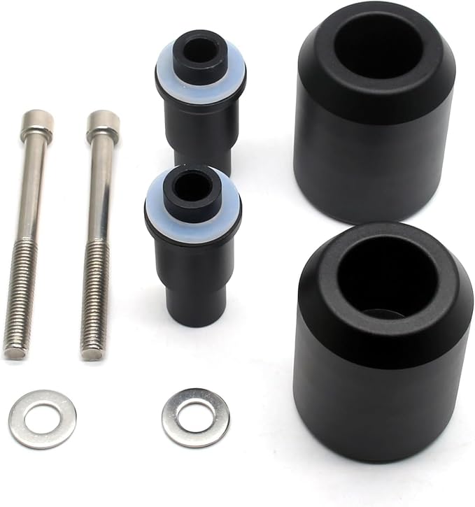 MZS Motorcycle Frame Sliders Compatible with EX 650 EX650 ER6F ER6N 2012-2016, Racing Falling Crash Protector Guards Frame Crash Pads No Cut Kits Black