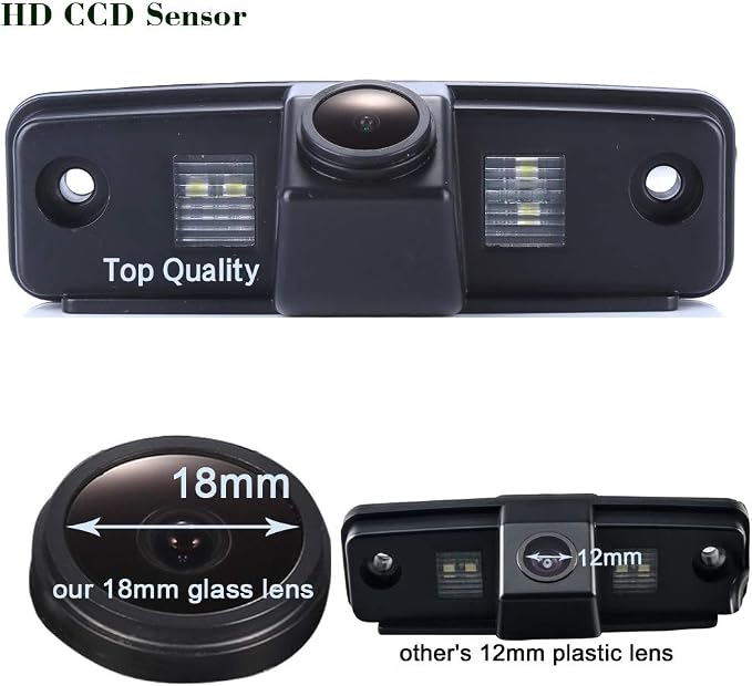 Super HD Vehicle Camera 1280x720 Pixels 1000 TV Lines Vehicle Car Rear View Backup Camera, 170° Viewing Angle Reversing Camera for Toyota Prado Subaru Outback Impreza WRX Forester Tribeca SG