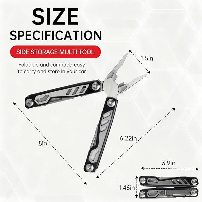 Tactical Dash Side Storage Multi-Tool for 2024-2026 Toyota Tacoma & 2025 4Runner Accessories,Replaces PT420-35240, Hidden Secret Compartment Organizer, Fits SR5, TRD Pro, Trailhunter Woodland