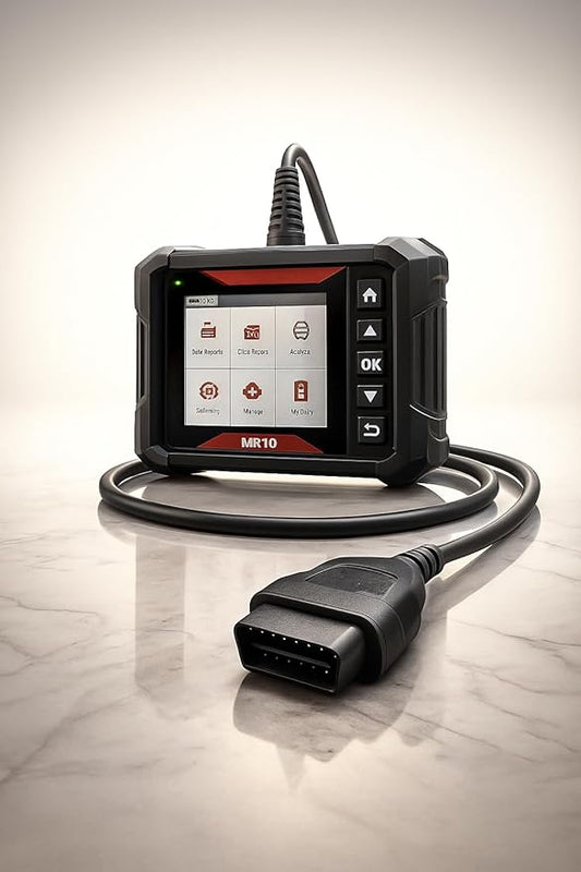 New! MR10 2.8 in Screen OBD2 Code Reader w/Live Data, ABS & Oil/Battery Reset, Wireless App Integration, Vehicle History & Recall Alerts — Compatible with Maddox Models for 1996+ OBD2 Cars & Hybrids