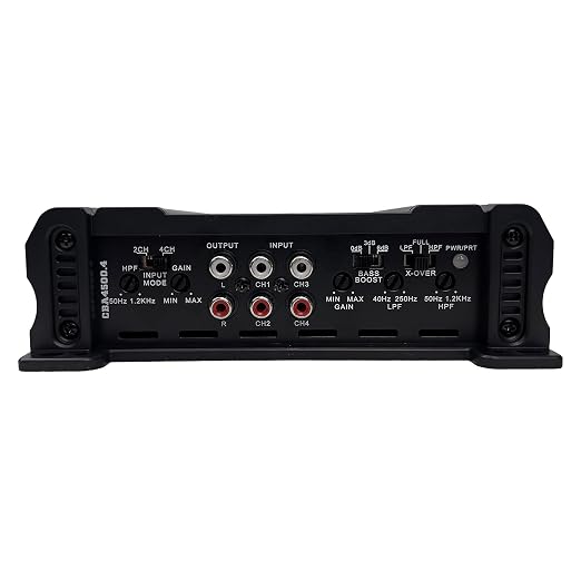Orion Cobalt Series CBA4500.4 High Efficiency 4-Channel Class A/B Amplifier for Car Audio Stereo - 4500W Max, 600W RMS, 2/4 Ohm Stable, Adjustable Low/High Pass, Bass Boost, MOSFET Power Supply