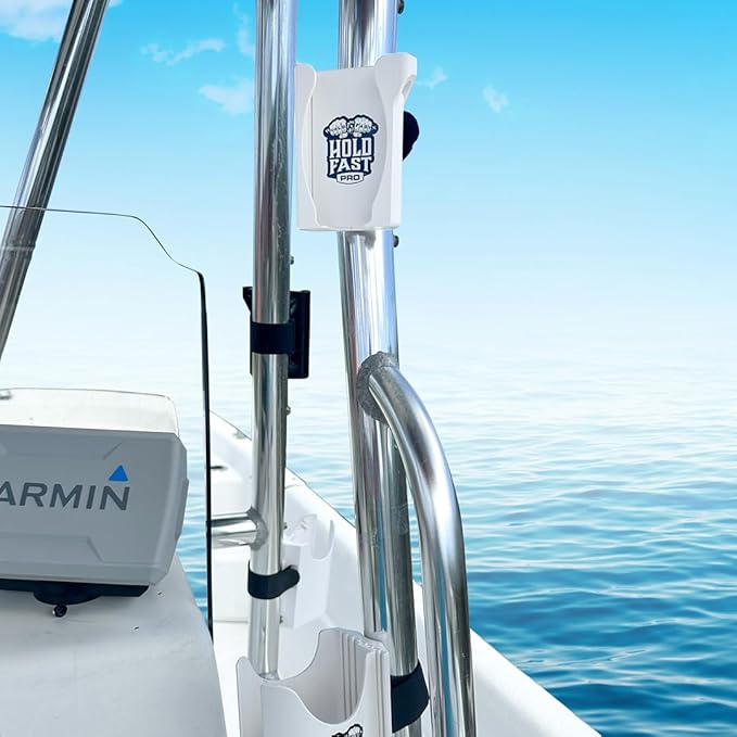 Boat Phone Holder – Marine Cell Phone Holder for Boat, Adjustable and Secure Marine Smartphone Mount, Durable Boating Accessory Made for Outdoor Conditions
