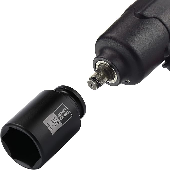 Mayouko 1/2" Drive SAE&Metric Spindle Axle Nut Sockets Set,Deep, 6-Point, CR-MO, 1-3/8" - 1-3/4", 29-38mm