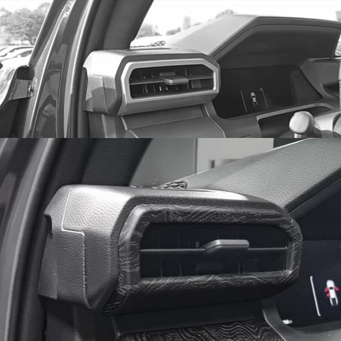 for Toyota Tacoma 2024 2025 2026 for 4Runner 2025 2026 Interior Accessories Steering Wheel Cover & Air Conditioner Air Vent Cover ABS Decorative Frame Trim