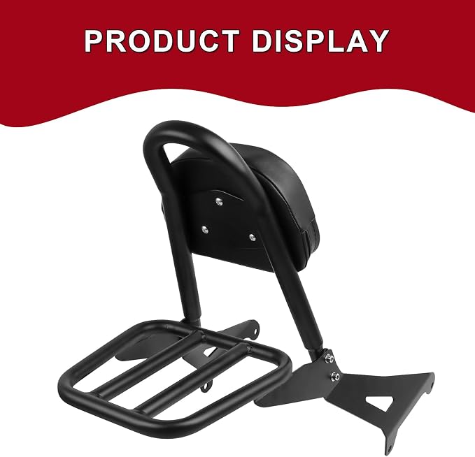 Detachable Backrest Sissy Bar Replacement for Yamaha Stryker XVS1300 XVS 1300 2011-2019 Motorcycle Passenger Backrest
