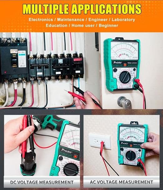 MT-2207-C Analog Multimeter - Protective Function, Quality Meter for Accurate Electrical Measurements