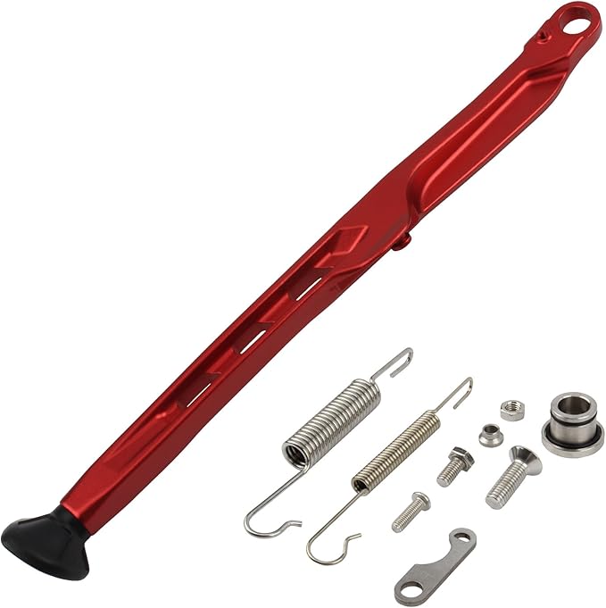 Dirt Bike Parking Side Stand Kickstand Kit,Motorcycle Kickstand Side Stand Springs Support Stand For EXC EXCF XCW XCF-W XC XCF 125 150 250 300 350 450 2023 2024(Red)
