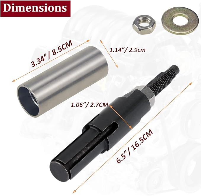 Injector Tube Remover Installer Tools Kit for 2001~2020 GM 6.6L Duramax Diesel Similar to OTC-7222 Replaces J-45910