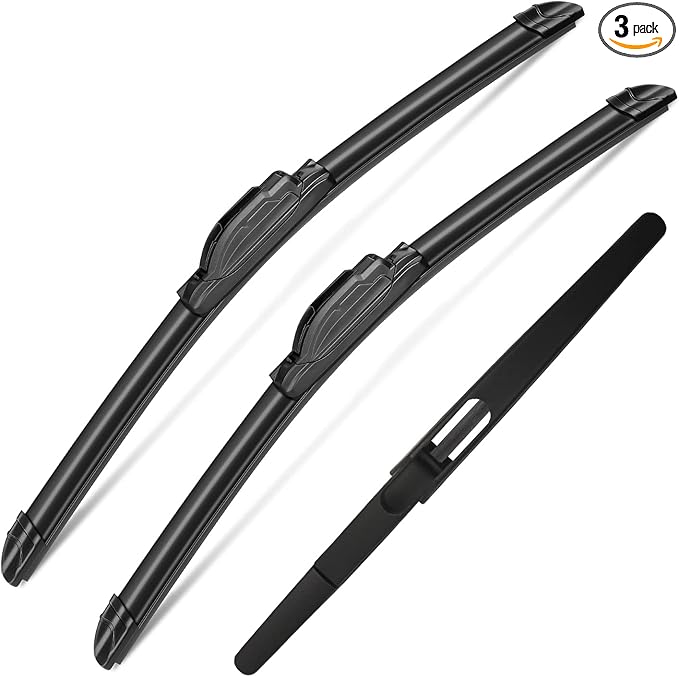 3Pcs Windshield Wipers for Nissan Rogue 2014-2021 2022 2023, Nissan Pathfinder 2013-2020, Original Equipment Automotive Replacement Windshield Wiper Blades for My Car-26"/17"/12" (Pack of 3) J- HOOK