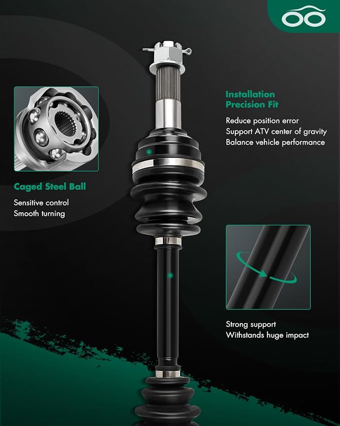 SCITOO Rear Left Right CV Axle Shaft Assembly Fit 2009 for Arctic Prowler 550 2014-2015,Prowler X 500 2011-2012 2015 for Arctic Prowler X 700 2010-2015 for Arctic Prowler XT550 1502-939 2PCS