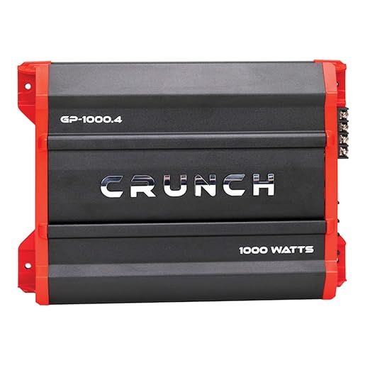 Crunch GP1000.4 Crunch 4X125@4OHMS,2X500WATTS@4OHMS Brid